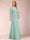 A-Line/Princess Scoop Black Chiffon Mother of the Bride Dresses with Appliques & Ruffles
