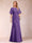 A-Line/Princess Scoop Black Chiffon Mother of the Bride Dresses with Appliques & Ruffles