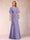 A-Line/Princess Scoop Black Chiffon Mother of the Bride Dresses with Appliques & Ruffles