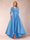 A-Line/Princess V-Neck 3/4 Sleeves Asymmetrical Mother of the Bride Dresses with Appliques