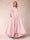 A-Line/Princess V-Neck 3/4 Sleeves Asymmetrical Mother of the Bride Dresses with Appliques