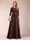 Sparkly A-Line/Princess Scoop Ruched Mother of the Bride Dresses with Appliques & Rhinestone