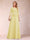 Sparkly A-Line/Princess Scoop Ruched Mother of the Bride Dresses with Appliques & Rhinestone