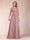 Sparkly A-Line/Princess Scoop Ruched Mother of the Bride Dresses with Appliques & Rhinestone