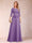 Sparkly A-Line/Princess Scoop Ruched Mother of the Bride Dresses with Appliques & Rhinestone