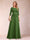 Sparkly A-Line/Princess Scoop Ruched Mother of the Bride Dresses with Appliques & Rhinestone