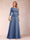 Sparkly A-Line/Princess Scoop Ruched Mother of the Bride Dresses with Appliques & Rhinestone