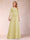 Sparkly A-Line/Princess Scoop Ruched Mother of the Bride Dresses with Appliques & Rhinestone