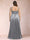 A-Line/Princess V-Neck Sleeveless Ruched Plus Size Evening Dresses with Delicate Rhinestone