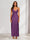 Sheath/Column V-Neck Ruched Ankle-Length Satin Evening Dresses