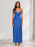 Sheath/Column V-Neck Ruched Ankle-Length Satin Evening Dresses