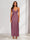 Sheath/Column V-Neck Ruched Ankle-Length Satin Evening Dresses