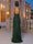 Sheath/Column Halter Sequin Floor-Length Evening Dresses with Split Side & Keyhole