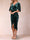 Tulip Crossover V-Neck Short Sleeves Ruched Mother of Bride Dresses