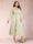 A-Line/Princess Crossover V-Neck Long Sleeves Ruffled Plus Size Evening Dresses