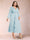 A-Line/Princess Crossover V-Neck Long Sleeves Ruffled Plus Size Evening Dresses