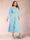 A-Line/Princess Crossover V-Neck Long Sleeves Ruffled Plus Size Evening Dresses