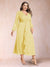 A-Line/Princess Crossover V-Neck Long Sleeves Ruffled Plus Size Evening Dresses