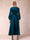 A-Line/Princess V-Neck 3/4 Sleeves Wrap Evening Dresses with Belt