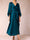 A-Line/Princess V-Neck 3/4 Sleeves Wrap Evening Dresses with Belt