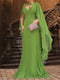 A-Line/Princess Straps Pleated Evening Dresses with Overlay Cap