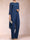 Chiffon Scoop Long Sleeves 2 Pieces Pantsuits with Rhinestone & Jacket