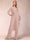 Chiffon Scoop Long Sleeves 2 Pieces Pantsuits with Rhinestone & Jacket
