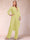 Chiffon Scoop Long Sleeves 2 Pieces Pantsuits with Rhinestone & Jacket