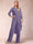 Chiffon Scoop Long Sleeves 2 Pieces Pantsuits with Rhinestone & Jacket