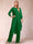 Chiffon Scoop Long Sleeves 2 Pieces Pantsuits with Rhinestone & Jacket