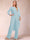 Chiffon Scoop Long Sleeves 2 Pieces Pantsuits with Rhinestone & Jacket