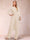 Chiffon Scoop Long Sleeves 2 Pieces Pantsuits with Rhinestone & Jacket