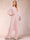Chiffon Scoop Long Sleeves 2 Pieces Pantsuits with Rhinestone & Jacket