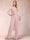 Chiffon Scoop Long Sleeves 2 Pieces Pantsuits with Rhinestone & Jacket