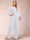 Chiffon Scoop Long Sleeves 2 Pieces Pantsuits with Rhinestone & Jacket