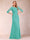 Sheath/Column Scoop 3/4 Sleeves Ruched Mother of the Bride Dresses with Applique
