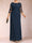 Sheath/Column Scoop 3/4 Sleeves Plus Size Mother of the Bride Dresses with Applique