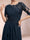A-Line/Princess Scoop 3/4 Sleeves Mother of the Bride Dresses with Applique
