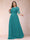 A-Line/Princess Scoop 3/4 Sleeves Plus Size Mother of the Bride Dresses with Applique
