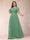 A-Line/Princess Scoop 3/4 Sleeves Plus Size Mother of the Bride Dresses with Applique