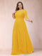 A-Line/Princess Scoop 3/4 Sleeves Plus Size Mother of the Bride Dresses with Applique