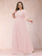 A-Line/Princess Scoop 3/4 Sleeves Plus Size Mother of the Bride Dresses with Applique