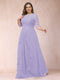 A-Line/Princess Scoop 3/4 Sleeves Plus Size Mother of the Bride Dresses with Applique