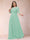 A-Line/Princess Scoop 3/4 Sleeves Plus Size Mother of the Bride Dresses with Applique