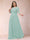 A-Line/Princess Scoop 3/4 Sleeves Plus Size Mother of the Bride Dresses with Applique