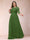 A-Line/Princess Scoop 3/4 Sleeves Plus Size Mother of the Bride Dresses with Applique