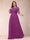 A-Line/Princess Scoop 3/4 Sleeves Plus Size Mother of the Bride Dresses with Applique