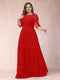 A-Line/Princess Scoop 3/4 Sleeves Plus Size Mother of the Bride Dresses with Applique