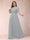 A-Line/Princess Scoop 3/4 Sleeves Plus Size Mother of the Bride Dresses with Applique