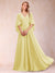 A-Line/Princess V-Neck Half Sleeves Mother of the Bride Dresses with Applique